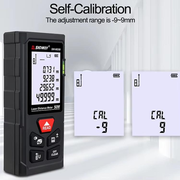 SNDWAY SW-MS70 70M Laser Distance Measuring Instrument High Precision Laser Ruler - Laser Rangefinder by SNDWAY | Online Shopping UK | buy2fix