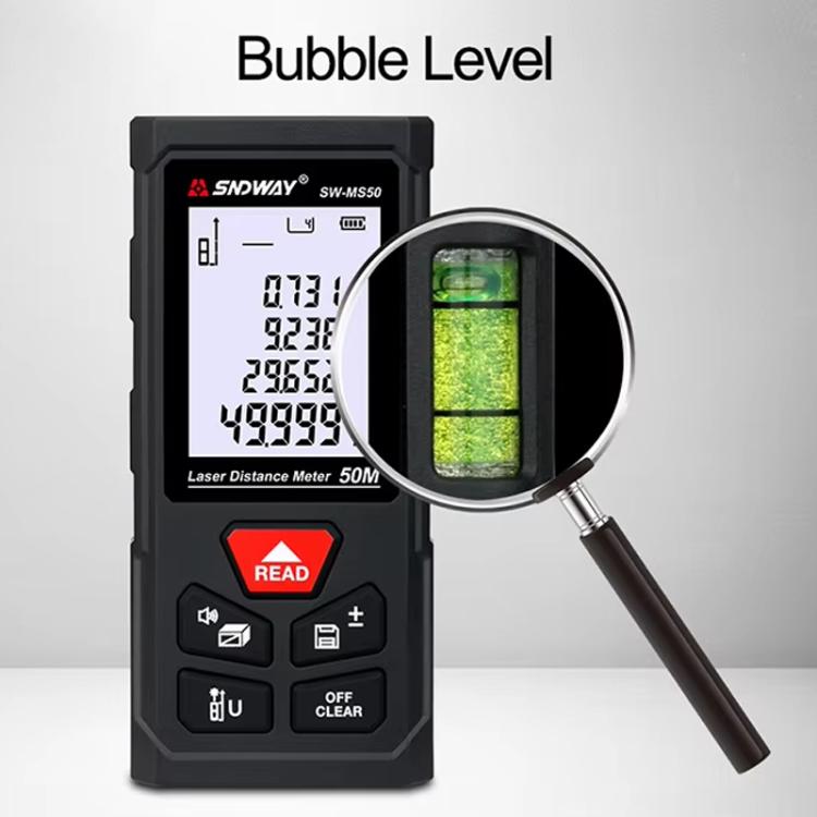 SNDWAY SW-MS50 50M Laser Distance Measuring Instrument High Precision Laser Ruler - Laser Rangefinder by SNDWAY | Online Shopping UK | buy2fix