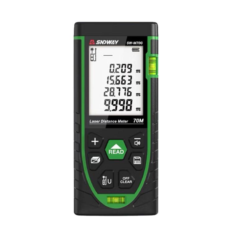 SNDWAY SW-M70G 70M Indoor Outdoor General Purpose Green Laser Range Finder - Laser Rangefinder by SNDWAY | Online Shopping UK | buy2fix