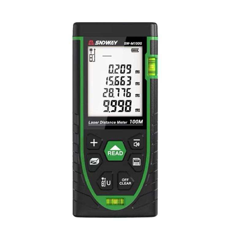 SNDWAY SW-M100G 100M Indoor Outdoor General Purpose Green Laser Range Finder - Laser Rangefinder by SNDWAY | Online Shopping UK | buy2fix