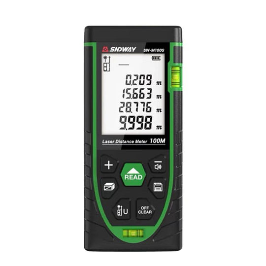 SNDWAY SW-M100G 100M Indoor Outdoor General Purpose Green Laser Range Finder