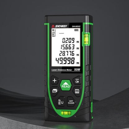 SNDWAY SW-M50G 50M Indoor Outdoor General Purpose Green Laser Range Finder - Laser Rangefinder by SNDWAY | Online Shopping UK | buy2fix
