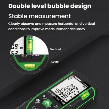 SNDWAY SW-M100G 100M Indoor Outdoor General Purpose Green Laser Range Finder - Laser Rangefinder by SNDWAY | Online Shopping UK | buy2fix