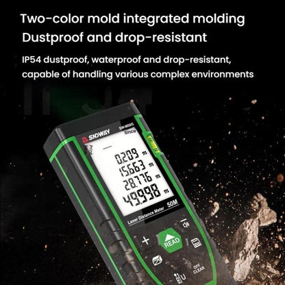 SNDWAY SW-M50G 50M Indoor Outdoor General Purpose Green Laser Range Finder - Laser Rangefinder by SNDWAY | Online Shopping UK | buy2fix