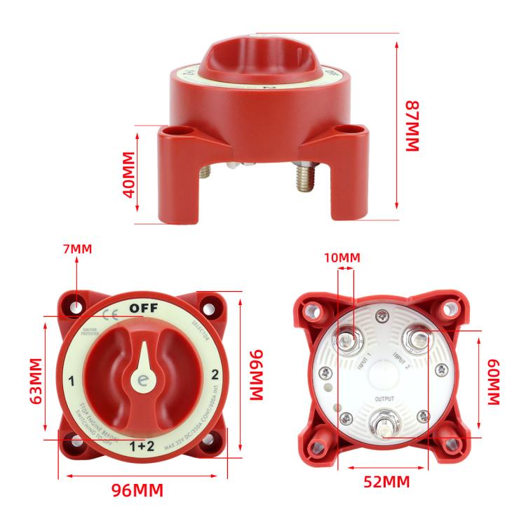 RV Yacht Blue Ocean HD Series Power Battery Power Off Switch(9001E) - Marine Accessories & Parts by buy2fix | Online Shopping UK | buy2fix