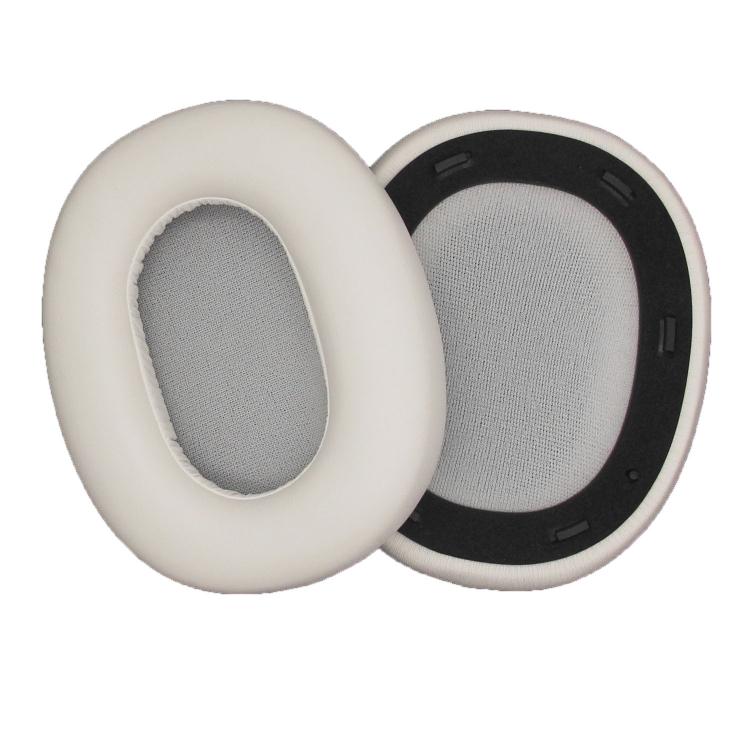 For Edifier W830NB 1pair Bluetooth Headset Leather Sponge Cover Earmuffs(White) - Earmuff & Pad by buy2fix | Online Shopping UK | buy2fix