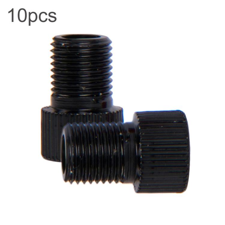 10pcs ZTTO Mountain Road Bicycle Presta To Schrader Valve Converter Kit(Black) - Tire Valve Caps by ZTTO | Online Shopping UK | buy2fix