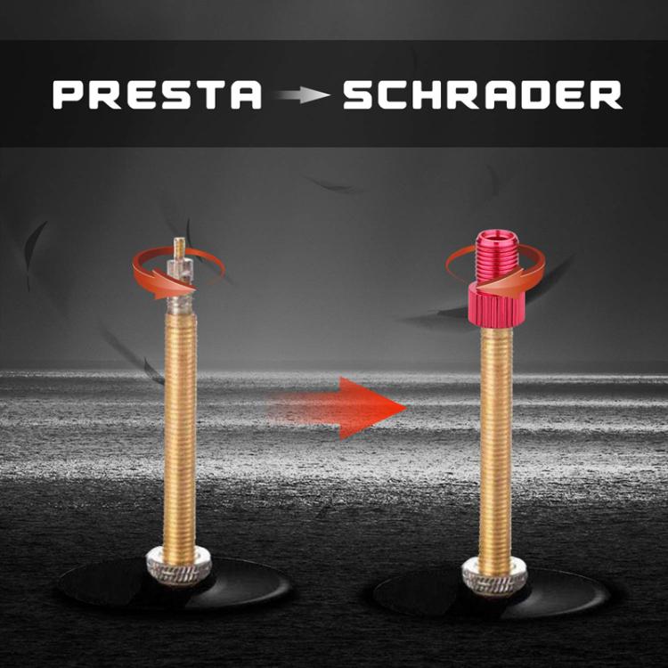 10pcs ZTTO Mountain Road Bicycle Presta To Schrader Valve Converter Kit(Red) - Tire Valve Caps by ZTTO | Online Shopping UK | buy2fix