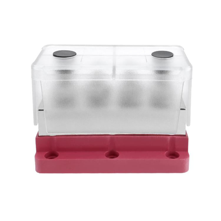 600A RV Yacht Copper Bolt 4 Stud Heavy Duty Busbar Terminal, Color: Red Single - Fuse by buy2fix | Online Shopping UK | buy2fix