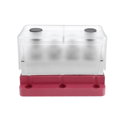 600A RV Yacht Copper Bolt 4 Stud Heavy Duty Busbar Terminal, Color: Red Single - Fuse by buy2fix | Online Shopping UK | buy2fix