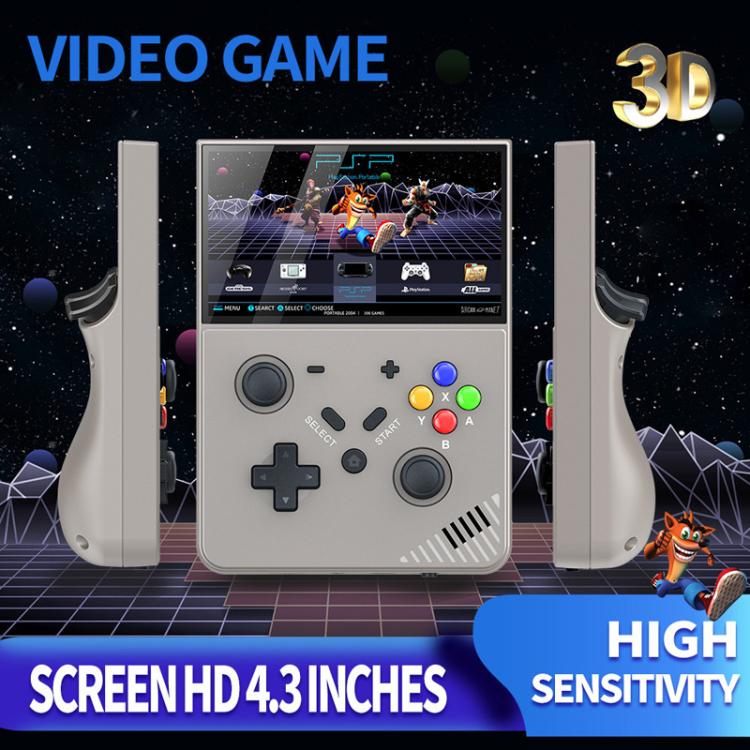 R43 Pro Handheld Game Console 4K HD 4.3-Inch Screen Home Portable Video Game Player, Spec: Translucent Black 64G - Pocket Console by buy2fix | Online Shopping UK | buy2fix
