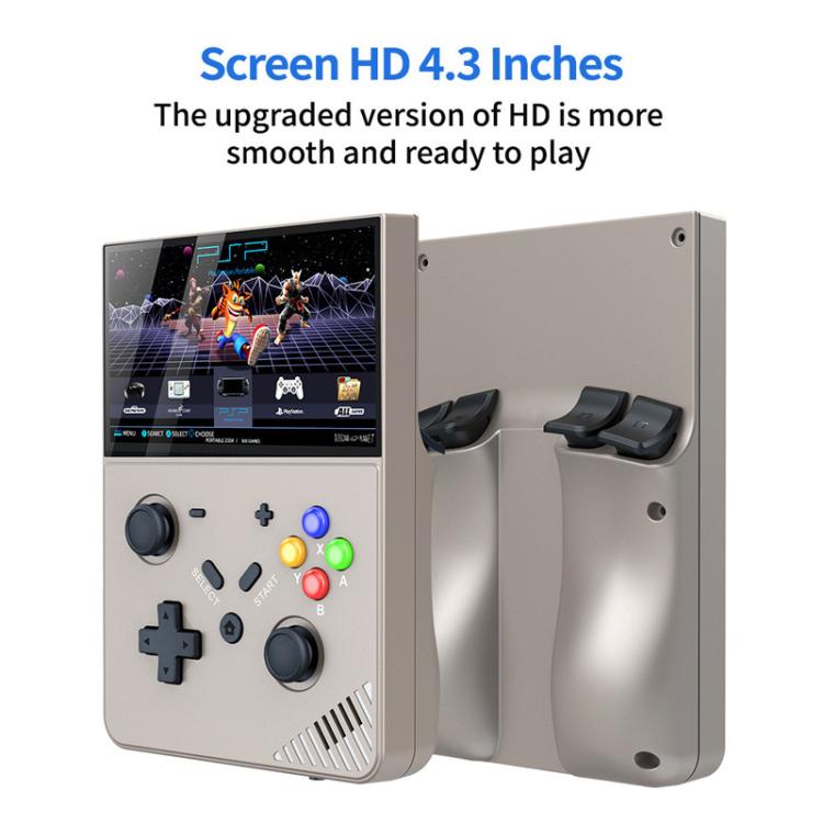 R43 Pro Handheld Game Console 4K HD 4.3-Inch Screen Home Portable Video Game Player, Spec: Translucent Black 64G - Pocket Console by buy2fix | Online Shopping UK | buy2fix
