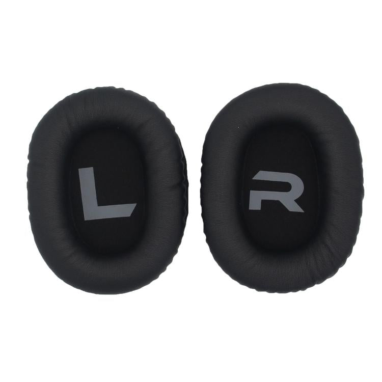 For Somic G936N / G936Pro Commander 1pair Headphones Earmuffs Sponge Covers(Black Leather) - Earmuff & Pad by buy2fix | Online Shopping UK | buy2fix
