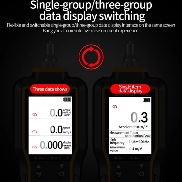 SNDWAY SW-65A Digital Vibrometer Motor Fault Vibration Detector Vibration Pen - Other Tester Tool by SNDWAY | Online Shopping UK | buy2fix