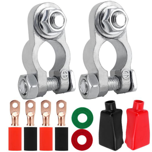 M8 RV Yacht Battery Zinc Alloy Battery Terminal Wiring Clip, Specification: 2x5/16 inch - Booster Cable & Clip by buy2fix | Online Shopping UK | buy2fix