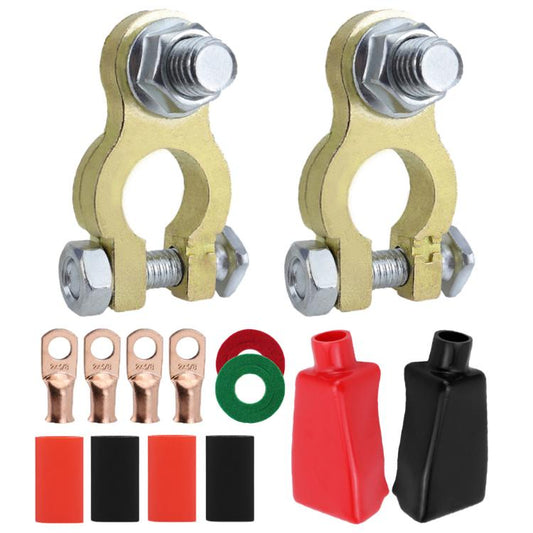 M10 RV Yacht Battery Zinc Alloy Battery Terminal Wiring Clip, Specifications: Set 1 - Booster Cable & Clip by buy2fix | Online Shopping UK | buy2fix