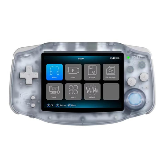 ANBERNIC RG 34XX Handheld Game Console Classic Retro Wireless WIFI Video Gaming Player, Size: Standard 32G-Without Game(Glacier Blue)