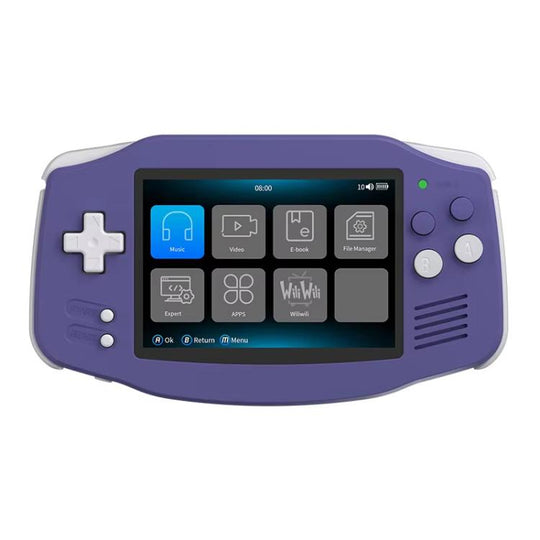 ANBERNIC RG 34XX Handheld Game Console Classic Retro Wireless WIFI Video Gaming Player, Size: Standard + 64G(Indigo)