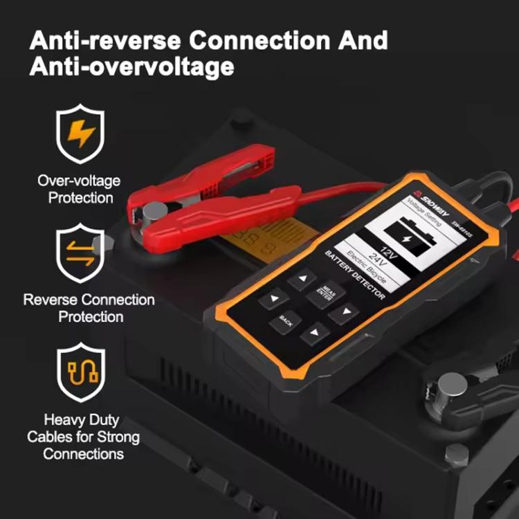SNDWAY SW-6910S Car Battery Tester Battery Life Tester Discharge Reconditioner - Battery & Resistance Tester by SNDWAY | Online Shopping UK | buy2fix