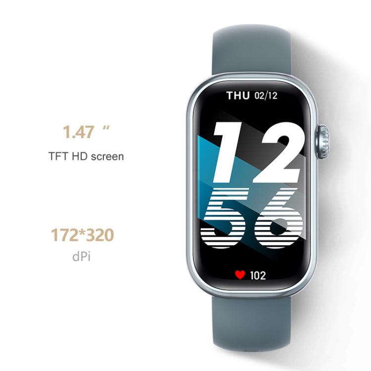 QS50 1.47inch TFT Screen Smart Wristband Support Bluetooth Calling / Oxygen Detection / Sleep Detection / Heart Rate Detection(Black) - Smart Wristbands by buy2fix | Online Shopping UK | buy2fix