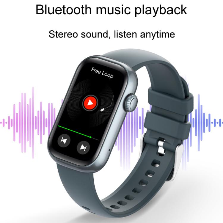 QS50 1.47inch TFT Screen Smart Wristband Support Bluetooth Calling / Oxygen Detection / Sleep Detection / Heart Rate Detection(Gray Green) - Smart Wristbands by buy2fix | Online Shopping UK | buy2fix