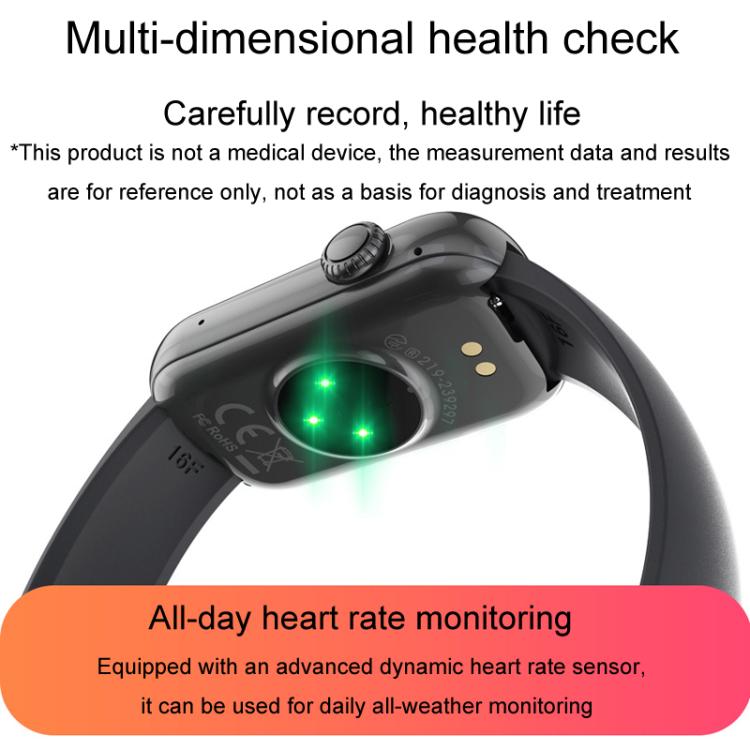 QS50 1.47inch TFT Screen Smart Wristband Support Bluetooth Calling / Oxygen Detection / Sleep Detection / Heart Rate Detection(Black) - Smart Wristbands by buy2fix | Online Shopping UK | buy2fix