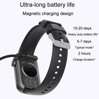 QS50 1.47inch TFT Screen Smart Wristband Support Bluetooth Calling / Oxygen Detection / Sleep Detection / Heart Rate Detection(Black) - Smart Wristbands by buy2fix | Online Shopping UK | buy2fix