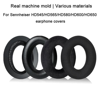 2pcs For Sennheiser HD545 / HD565 / HD580 / HD600 / HD650 Earphone Cover Sponge Earmuffs With Tuning Foam, Material: Gold Velvet-Patchwork - Earmuff & Pad by buy2fix | Online Shopping UK | buy2fix