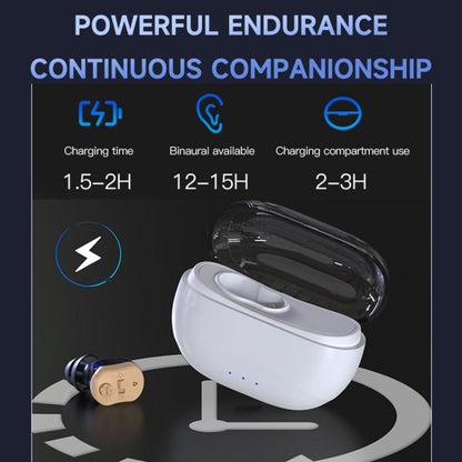 Elderly Hearing Aids In-Ear Sound Amplifier Stand-Alone Sound Collector Invisible Hearing Aids(Red) - Hearing Aids by buy2fix | Online Shopping UK | buy2fix