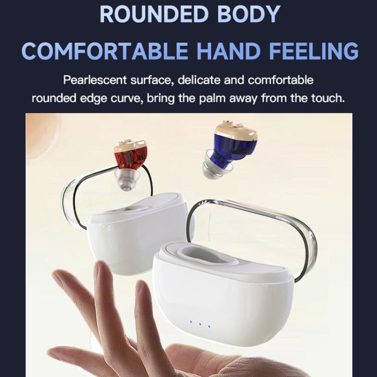 Elderly Hearing Aids In-Ear Sound Amplifier Stand-Alone Sound Collector Invisible Hearing Aids(Red) - Hearing Aids by buy2fix | Online Shopping UK | buy2fix