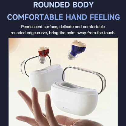 Elderly Hearing Aids In-Ear Sound Amplifier Stand-Alone Sound Collector Invisible Hearing Aids(Red) - Hearing Aids by buy2fix | Online Shopping UK | buy2fix