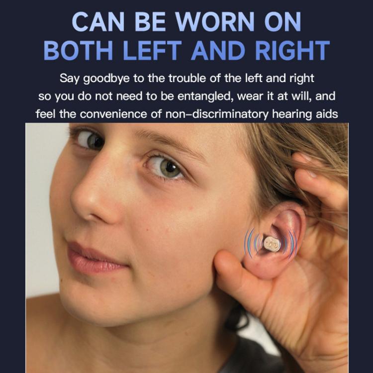 Elderly Hearing Aids In-Ear Sound Amplifier Stand-Alone Sound Collector Invisible Hearing Aids(Blue) - Hearing Aids by buy2fix | Online Shopping UK | buy2fix