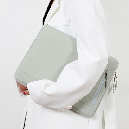 Universal For 14/14.6 inch Laptop Bag Women Portable Computer Bag For IPad Protective Case (Beige) - 13.3 inch by buy2fix | Online Shopping UK | buy2fix