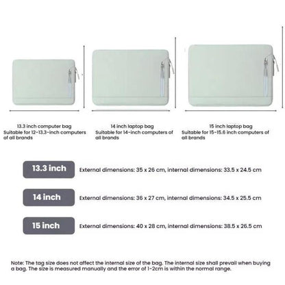 Universal For 14/14.6 inch Laptop Bag Women Portable Computer Bag For IPad Protective Case (Beige) - 13.3 inch by buy2fix | Online Shopping UK | buy2fix