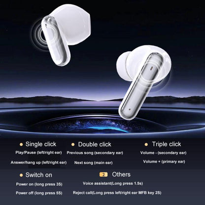 XG16 In-Ear Long-Life Couple Two-In-One Bluetooth Wireless Earphones Two Pairs Of Earphones(Black) - Bluetooth Earphone by buy2fix | Online Shopping UK | buy2fix