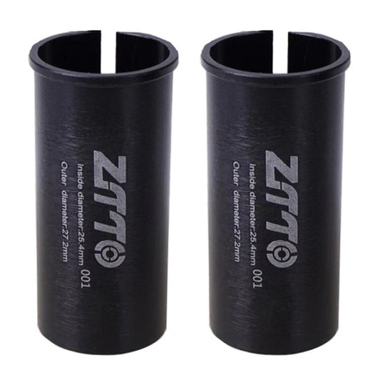 25.4-27.2mm 001 2pcs ZTTO Bicycle Seat Post Conversion Sleeve Reducer Cover(Black) - Others by ZTTO | Online Shopping UK | buy2fix