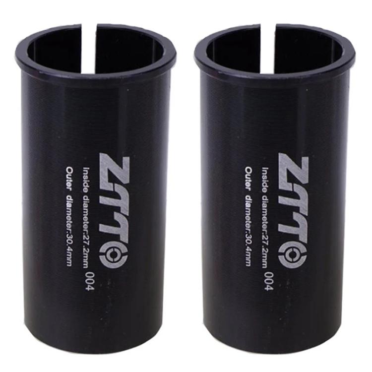 27.2-30.4mm 004 2pcs ZTTO Bicycle Seat Post Conversion Sleeve Reducer Cover(Black) - Others by ZTTO | Online Shopping UK | buy2fix