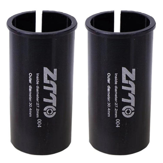 27.2-30.4mm 004 2pcs ZTTO Bicycle Seat Post Conversion Sleeve Reducer Cover(Black) - Others by ZTTO | Online Shopping UK | buy2fix