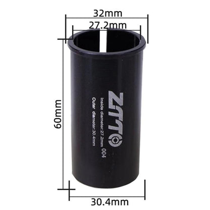 27.2-30.4mm 004 2pcs ZTTO Bicycle Seat Post Conversion Sleeve Reducer Cover(Black) - Others by ZTTO | Online Shopping UK | buy2fix