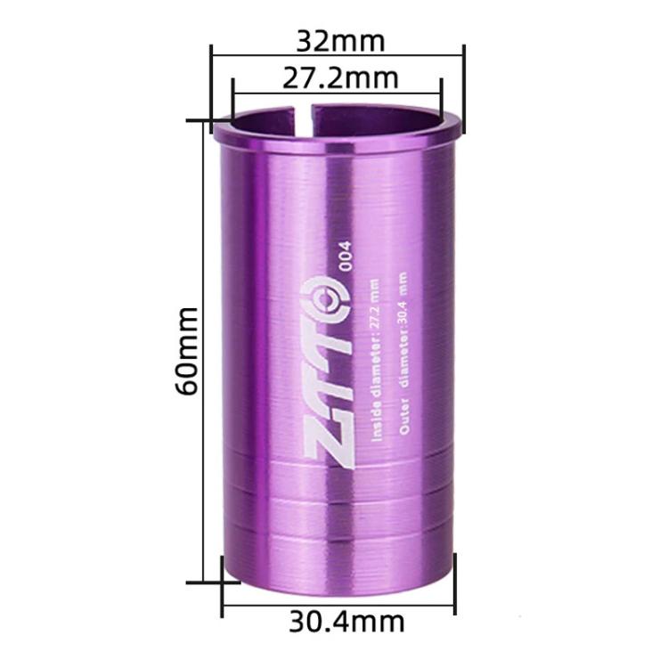 27.2-30.4mm 004 2pcs ZTTO Bicycle Seat Post Conversion Sleeve Reducer Cover(Purple) - Others by ZTTO | Online Shopping UK | buy2fix