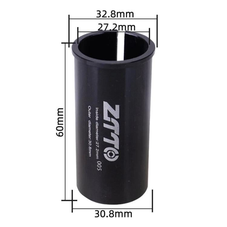 27.2-30.8mm 005 2pcs ZTTO Bicycle Seat Post Conversion Sleeve Reducer Cover(Black) - Others by ZTTO | Online Shopping UK | buy2fix