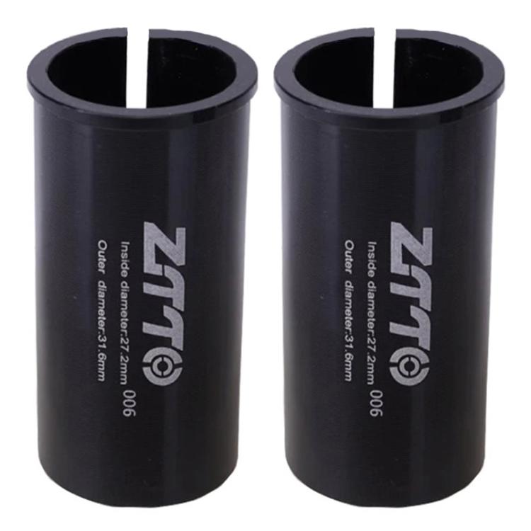 27.2-31.6mm 006 2pcs ZTTO Bicycle Seat Post Conversion Sleeve Reducer Cover(Black) - Others by ZTTO | Online Shopping UK | buy2fix