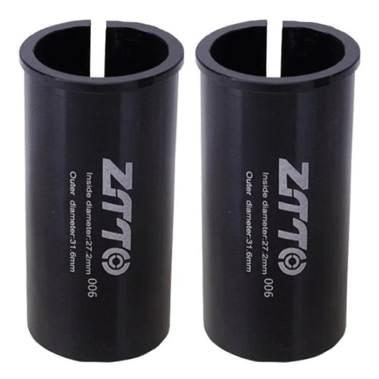 27.2-31.6mm 006 2pcs ZTTO Bicycle Seat Post Conversion Sleeve Reducer Cover(Black) - Others by ZTTO | Online Shopping UK | buy2fix