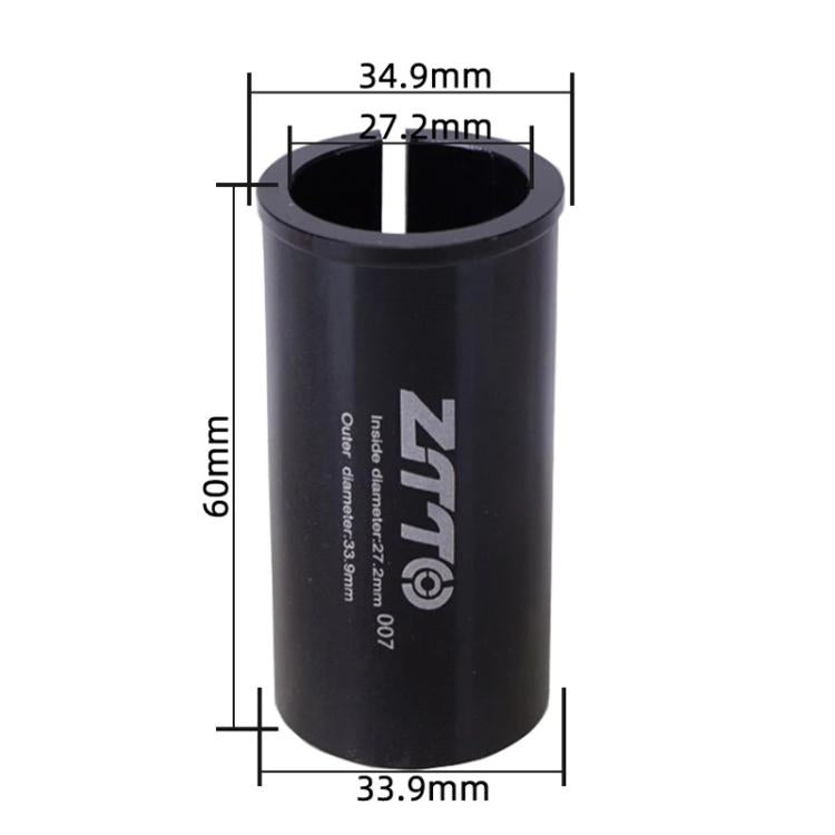 27.2-33.9mm 007 2pcs ZTTO Bicycle Seat Post Conversion Sleeve Reducer Cover(Black) - Others by ZTTO | Online Shopping UK | buy2fix