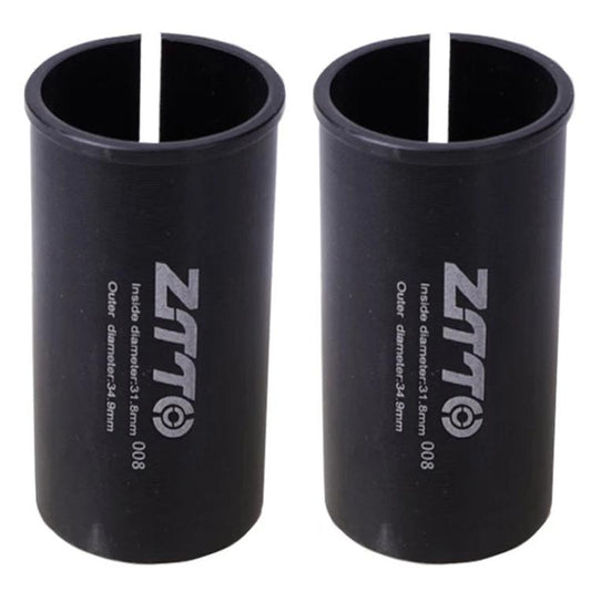 31.8-34.9mm 008 2pcs ZTTO Bicycle Seat Post Conversion Sleeve Reducer Cover(Black) - Others by ZTTO | Online Shopping UK | buy2fix