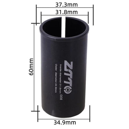 31.8-34.9mm 008 2pcs ZTTO Bicycle Seat Post Conversion Sleeve Reducer Cover(Black) - Others by ZTTO | Online Shopping UK | buy2fix
