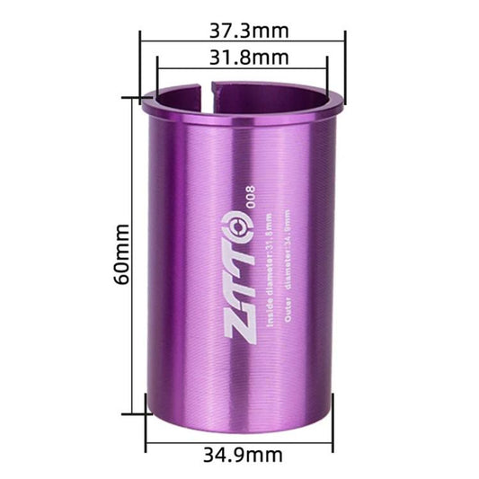 31.8-34.9mm 008 2pcs ZTTO Bicycle Seat Post Conversion Sleeve Reducer Cover(Purple) - Others by ZTTO | Online Shopping UK | buy2fix