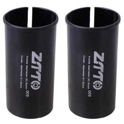 30.9-31.6mm 009 2pcs ZTTO Bicycle Seat Post Conversion Sleeve Reducer Cover(Black) - Others by ZTTO | Online Shopping UK | buy2fix