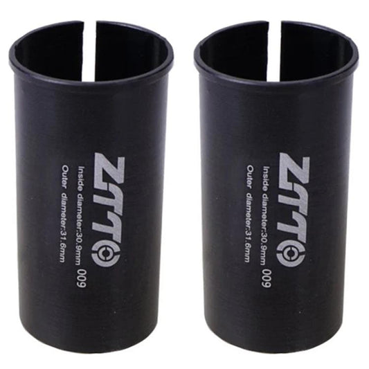 30.9-31.6mm 009 2pcs ZTTO Bicycle Seat Post Conversion Sleeve Reducer Cover(Black) - Others by ZTTO | Online Shopping UK | buy2fix