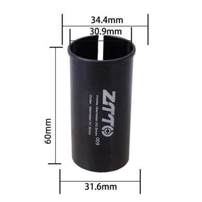 30.9-31.6mm 009 2pcs ZTTO Bicycle Seat Post Conversion Sleeve Reducer Cover(Black) - Others by ZTTO | Online Shopping UK | buy2fix